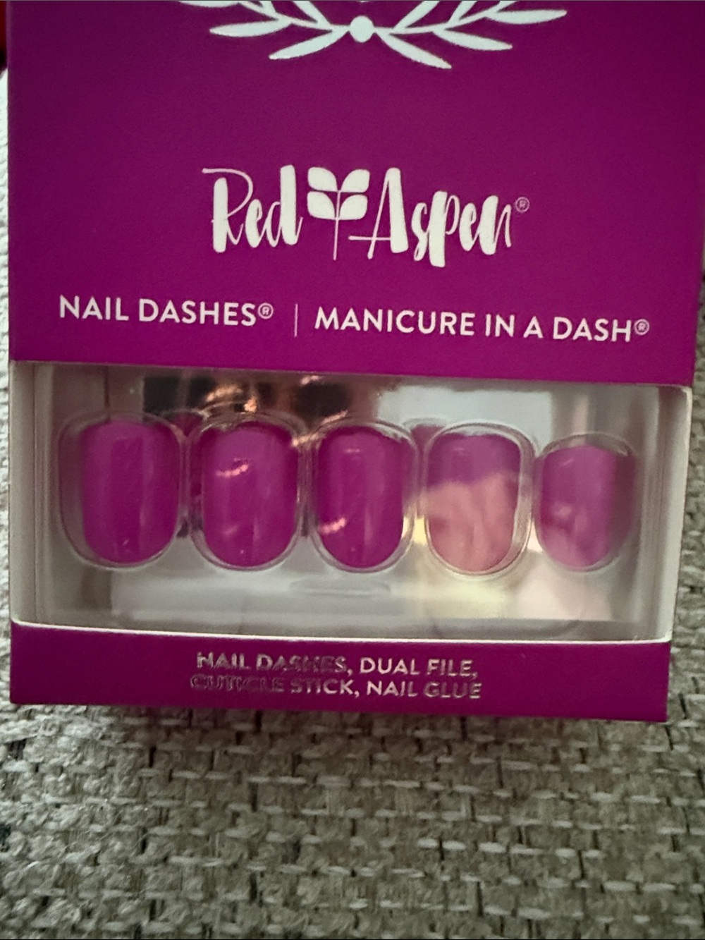 🌸Red Aspen Purple Press-On Nails - Nail Dashes Manicure in a Dash - Picture 2 of 3